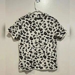Anthropologie Field Flower Leopard Blouse NEW